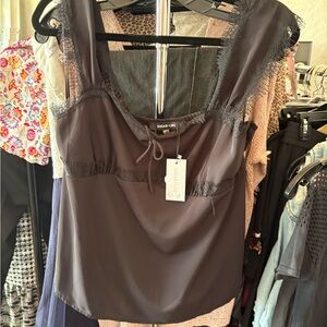 NWT sugar lips black top size large